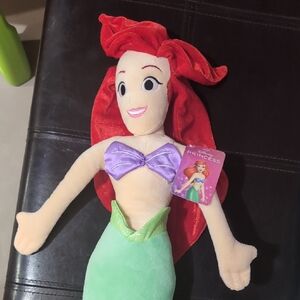 Disney Ariel Plush Toy - Red, Purple, Green